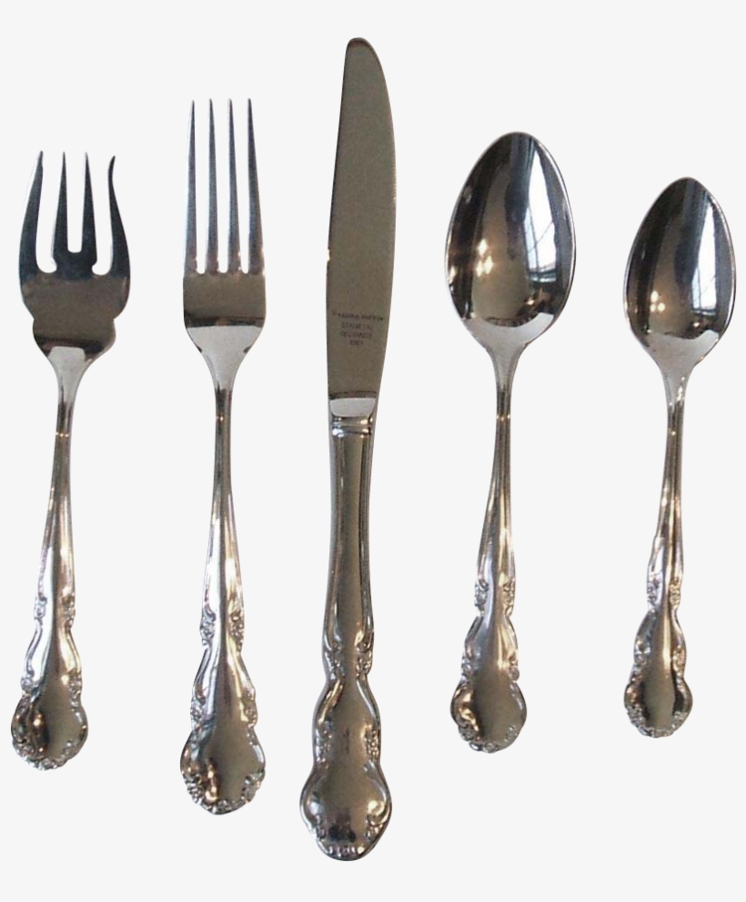 Reed And Barton Dickenson Five Piece Place Setting - Knife, transparent png #2944688