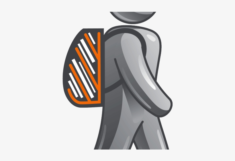 Backpack Clipart Organized Backpack - Ergonomic Backpack Sew, transparent png #2944832