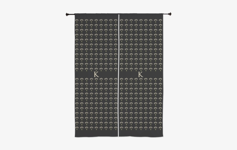 Buy This Chic Art Deco Style Tulips Black Curtains, - Shirt, transparent png #2945118