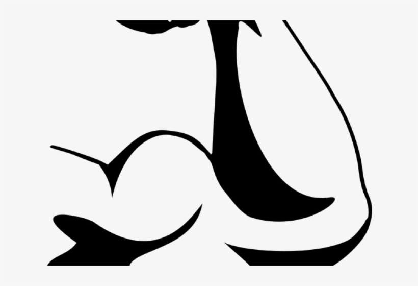 Arm Flexing Cliparts - Strong Blue Silhouette Transparent, transparent png #2945716