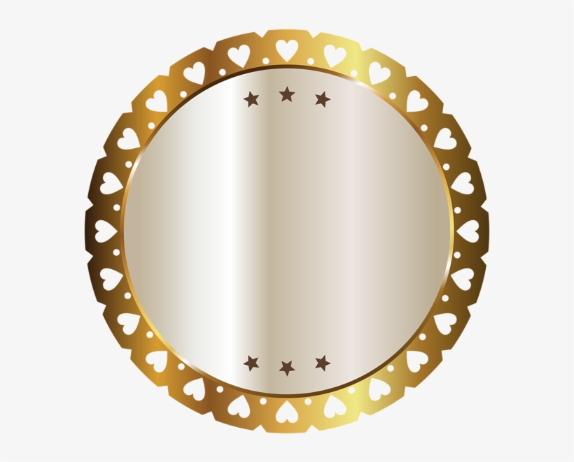 Seal Badge With Hearts Png Clipart Image - Vector Graphics, transparent png #2945797