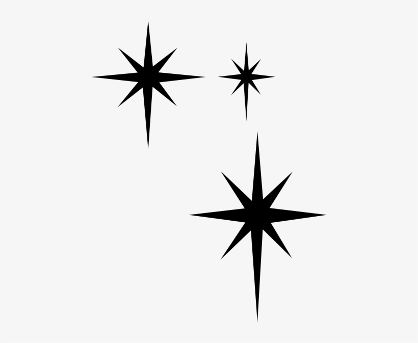 Sparkle Clipart Black And White, transparent png #2945982