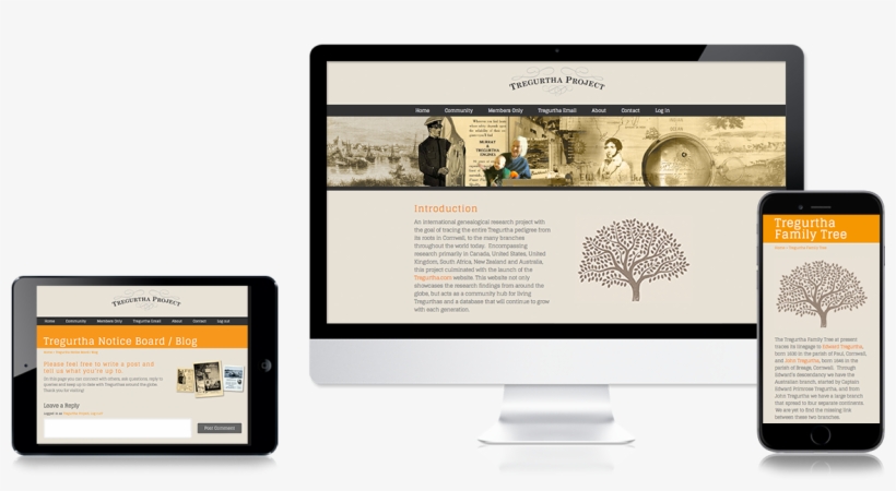 Tregurtha Family Tree Genealogy Website Design By Thought - Website, transparent png #2946061