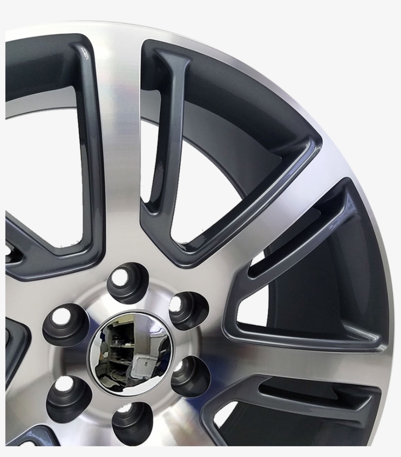 Cadillac Escalade Style, Gunmetal With Machined Face - Hubcap, transparent png #2947070