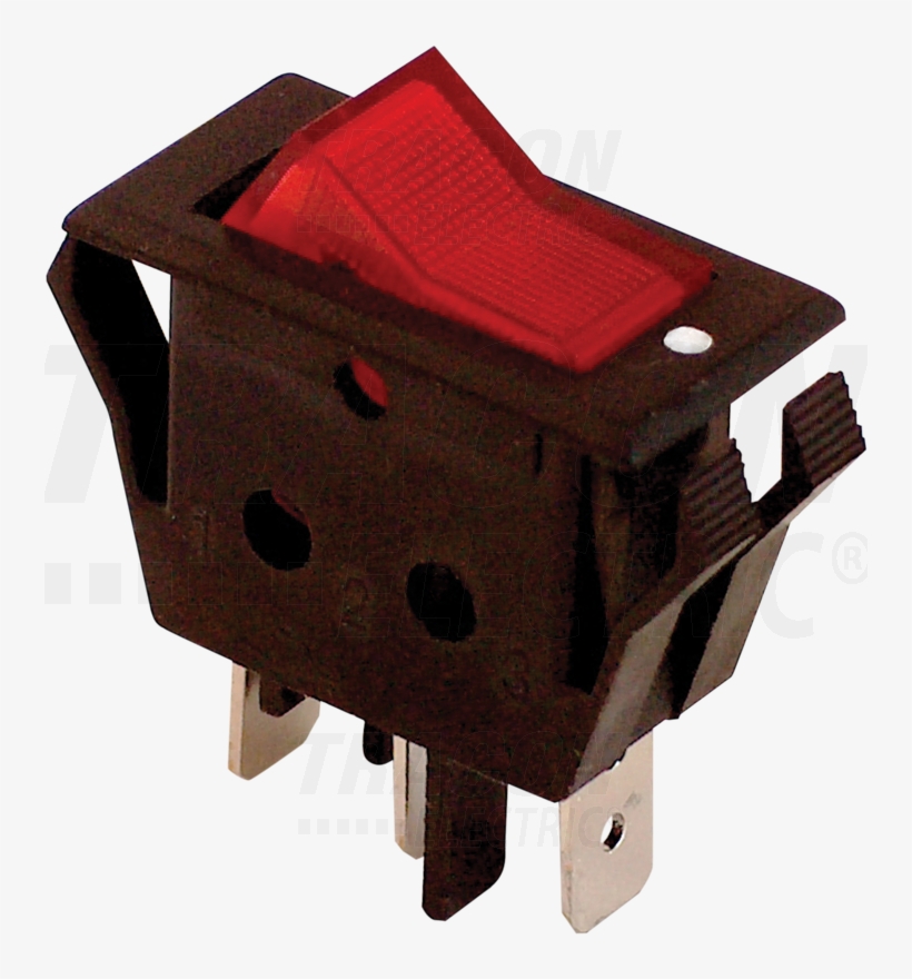 Device Switch, On-off, With Light, Red, 16 A, 250v - Red - Free ...