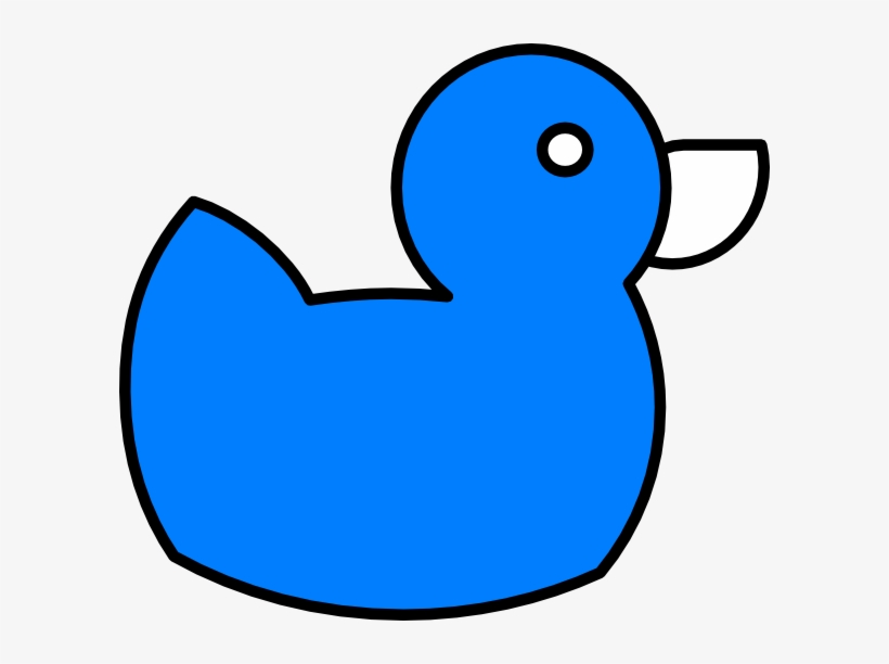 Blue Ducky Clip Art - Blue Rubber Duck Cartoon, transparent png #2947642