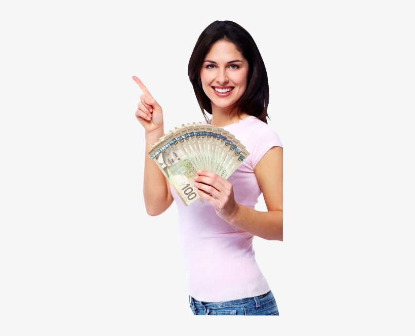 Img-girl - Girl With Money Png, transparent png #2947724