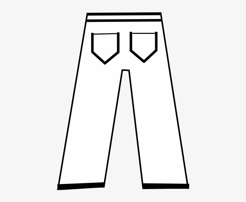 Trousers - Black And White Pants Cartoon, transparent png #2947842