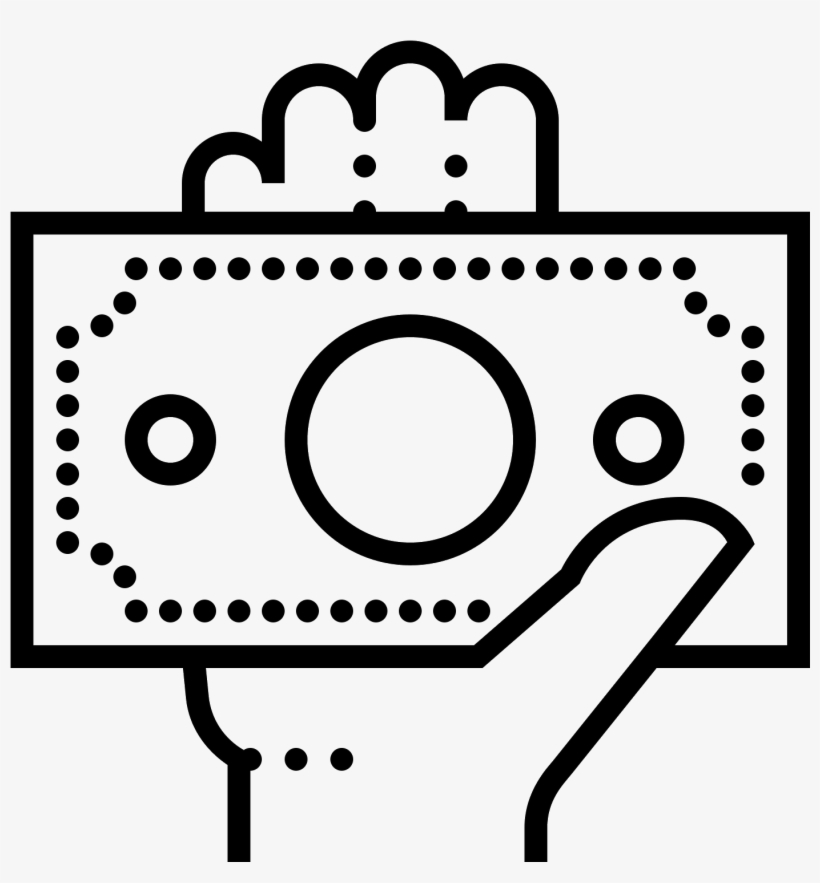 Cash In Hand Icon - Иконки Рука С Деньгами, transparent png #2947866