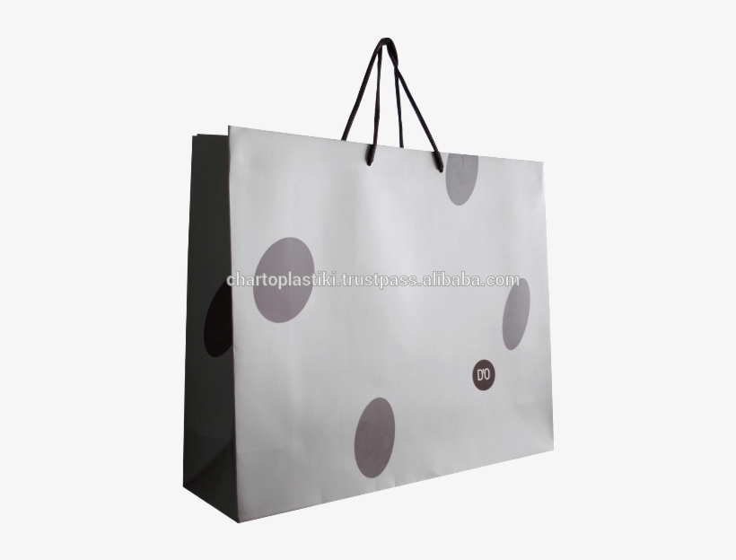 Paper Bags With Rope Handles Gift Bag - Paper Bag, transparent png #2948298