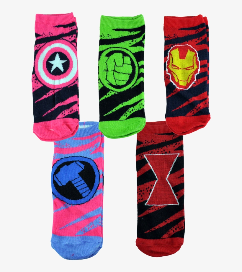 Women's Captain Slashes 5-pk Sock - Fictional Character, transparent png #2948631