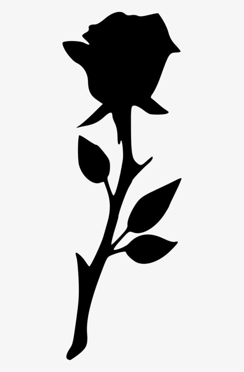 17 Rose Silhouette - Portable Network Graphics, transparent png #2948806