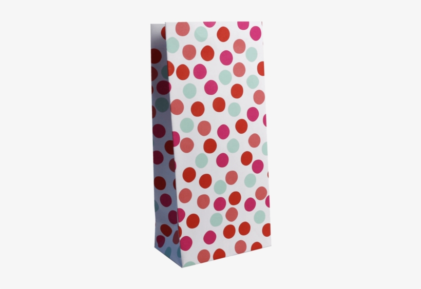 Kraft Paper Gift Bag - Polka Dot, transparent png #2948980