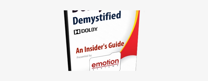 Emotion Dolby Ebook Cover3d - Dolby Digital, transparent png #2949095