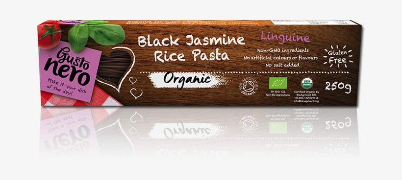 Black Rice Pasta Glutenfree Pasta - Gusto Nero Black Jasmine Rice Pasta Spaghetti 250 G, transparent png #2949127