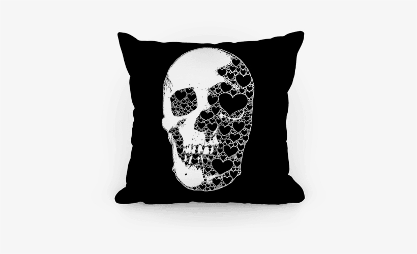 Heart Skull Pillow - She's Beauty She's Grace She Ll Punch You In The Face, transparent png #2949588