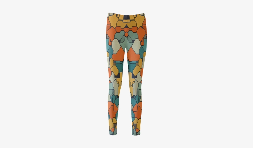 Textured Retro Shapes Cassandra Women's Leggings - Leggings, transparent png #2949758