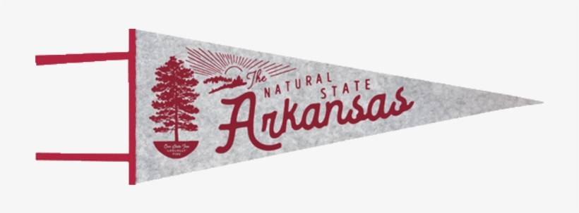 Arkansas Tree Pennant - Calligraphy, transparent png #2949865