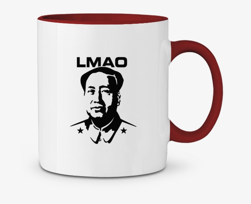 Two-tone Ceramic Mug Lmao Mao Zedong Laundryfactory - Lmao Zedong Art, transparent png #2950545
