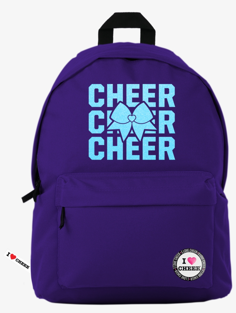 Purple Glitter Cheer Backpack - Backpack, transparent png #2950998