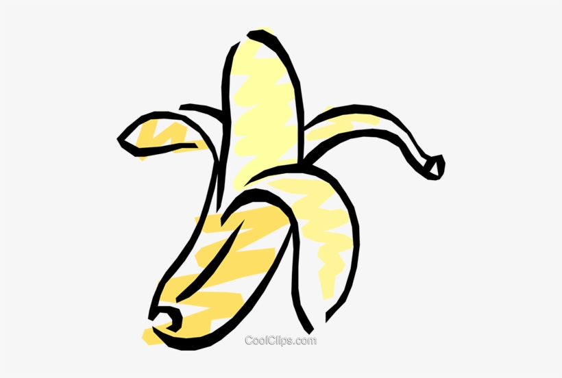 Peeled Bananas Royalty Free Vector Clip Art Illustration - Cartoon Hazard And Risk, transparent png #2951131