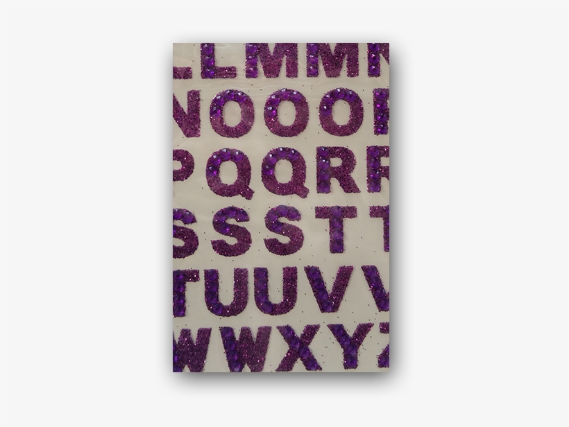 Purple Glitter Crystal Letters Http - Sticker, transparent png #2951154