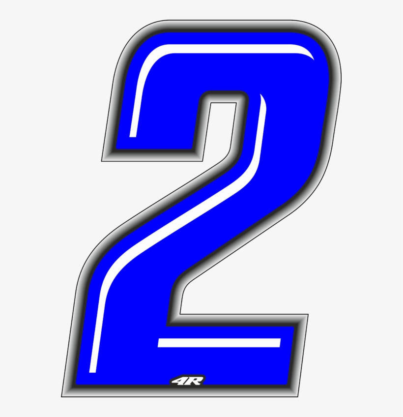 Numero Gara 2 Blu Slim - Numero 2 Moto, transparent png #2951262