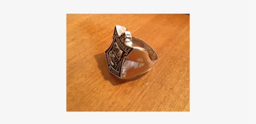 Costume Vigoroux's Kenpo Shield Shape Silver Ring - Titanium Ring, transparent png #2951726
