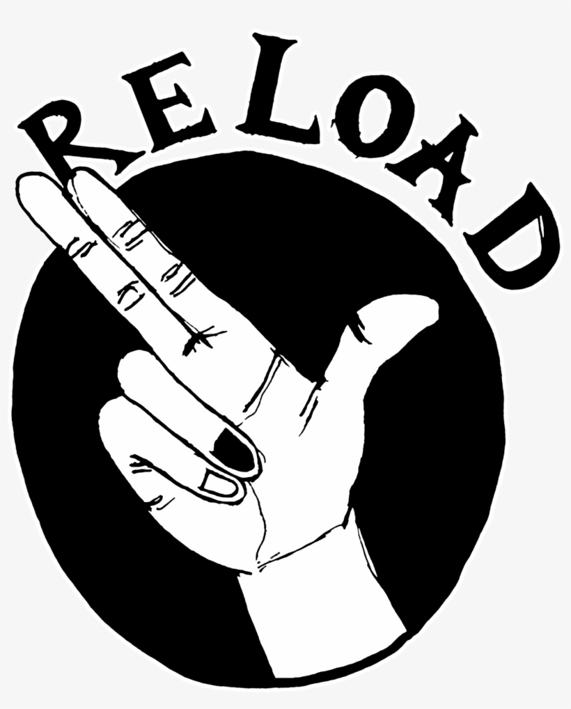 Reload Gun Fingers Graphic Tshirt Hand Signal Hipster, transparent png #2951856