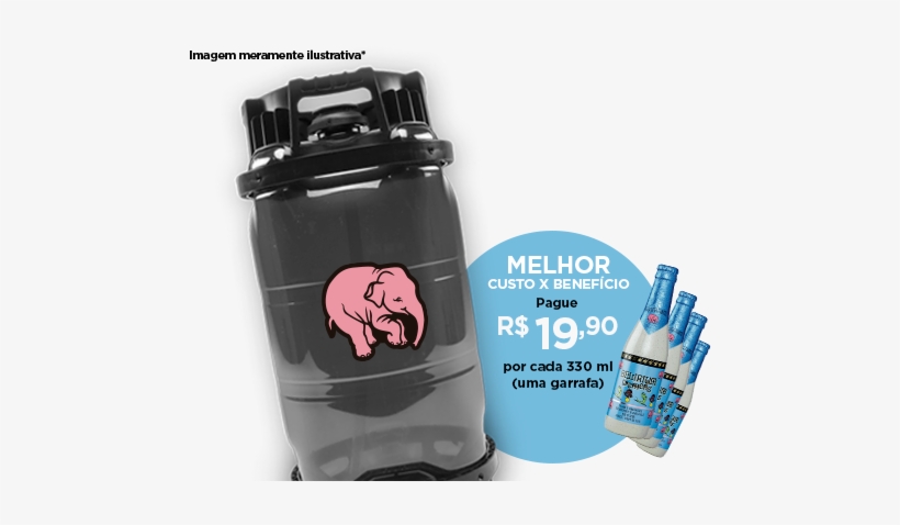 Barril Delirium Tremens 20 Litros - Domestic Pig, transparent png #2952103