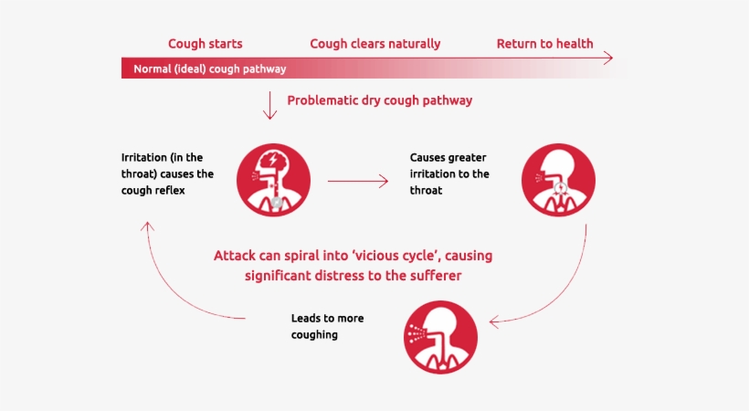 Illustration Of The The Vicious Cycle Of Dry Cough - Circle, transparent png #2952279