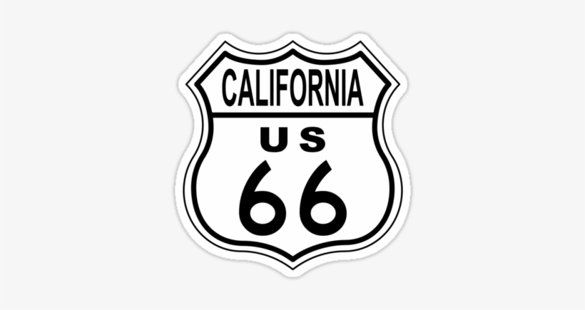 California Route 66 Tee - Route 66 Sign, transparent png #2952371
