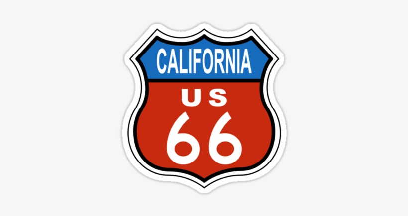 California Route 66 Sign Tee - California Route 66 Sign, transparent png #2952392