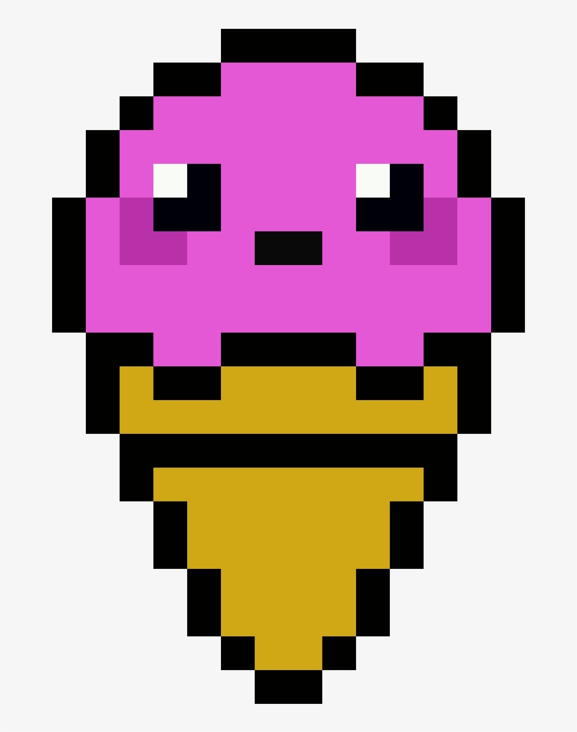 Helado Kawaii - Pixel Art A Imprimer, transparent png #2952701