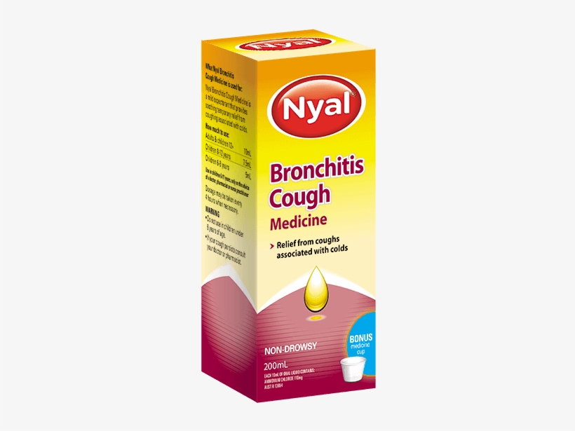 Nyal Bronchitis Cough Medicine 200ml - Nyal Bronchitis Cough Medicine, transparent png #2952818