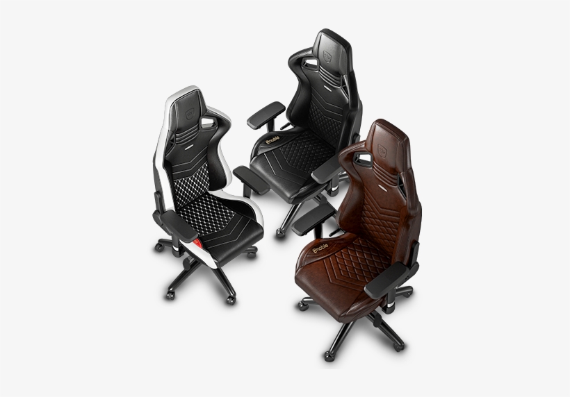 Genuine Leather Gaming Chairs Of The Luxury Class The - Noblechairs Epic Series Real Leather Brown/black, transparent png #2952922