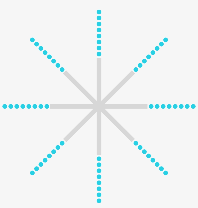 Water Is Flowing Out From The 8 Holes Of A Star-shaped - Embroidery, transparent png #2953439