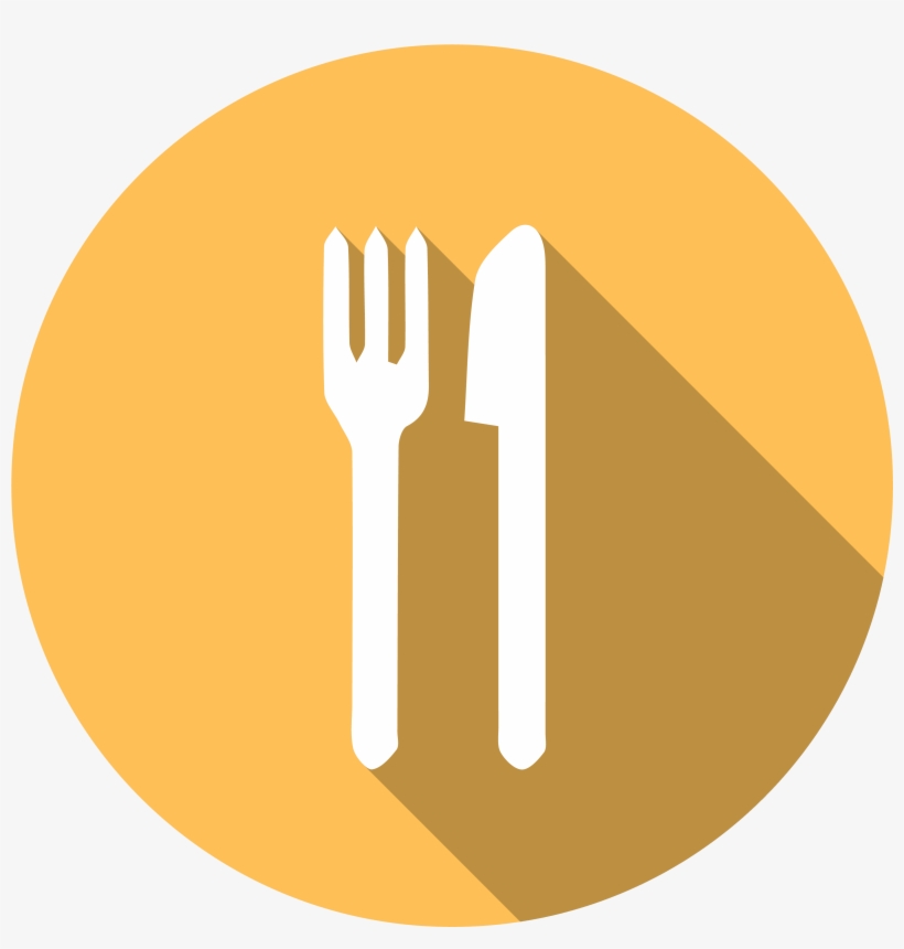 Icon Of A Fork And Knife - Dining Area Icon Png, transparent png #2953570