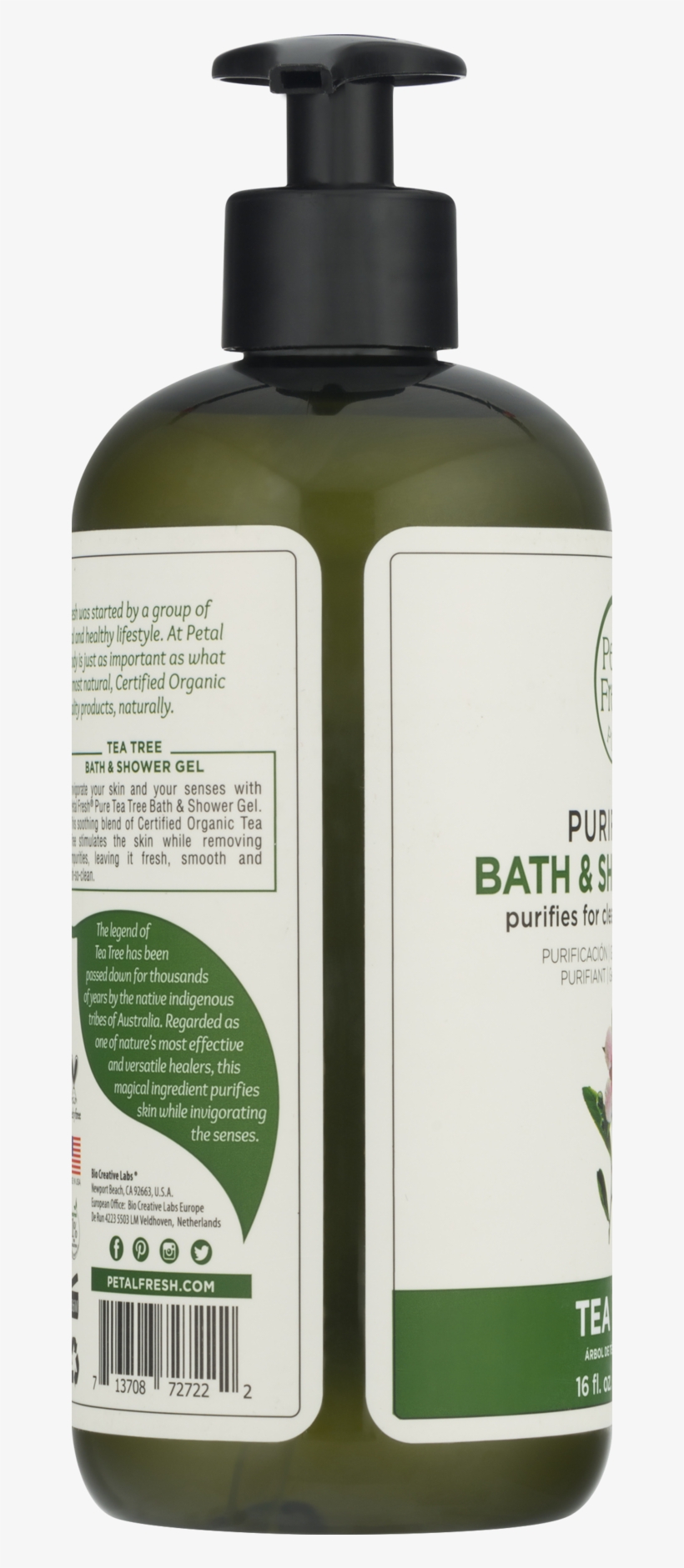 Petal Fresh Pure Tea Tree Purifying Bath & Shower Gel, - Shower Gel, transparent png #2953823