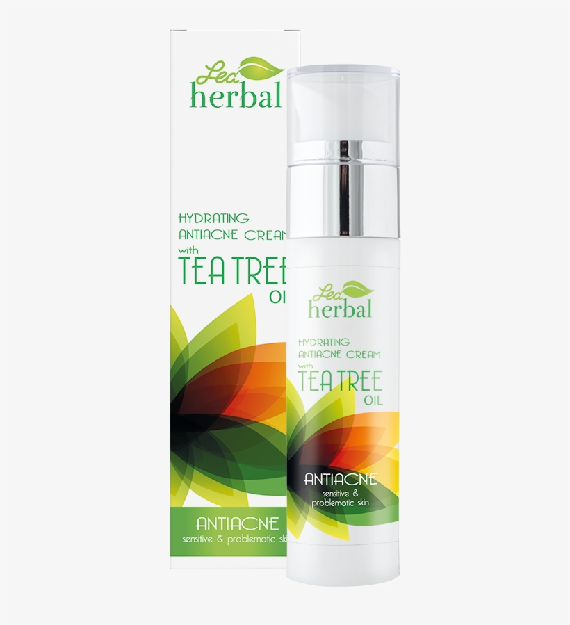 Lea Herbal Hydrating Antiacne Cream With Tea Tree Essential - Tea, transparent png #2953942