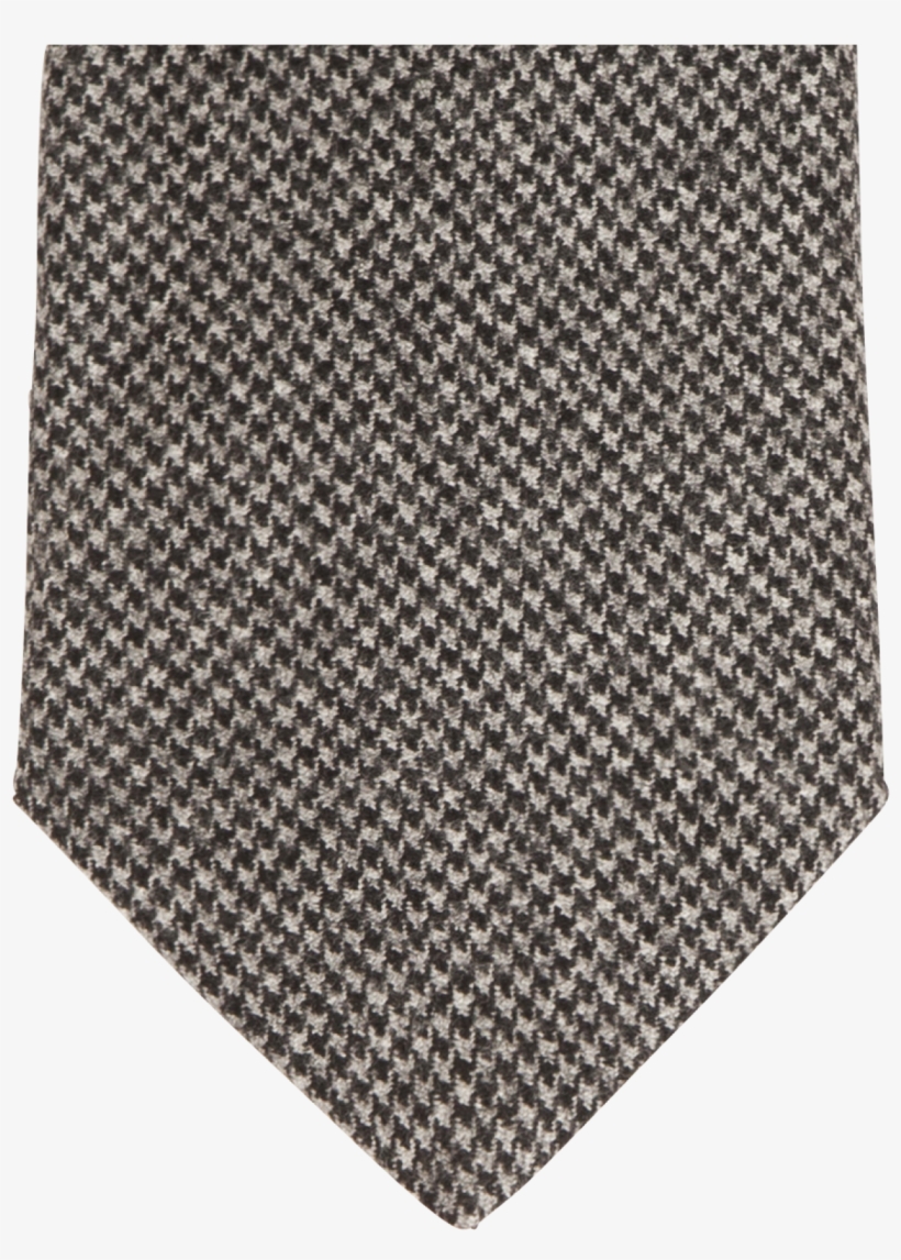 Houndstooth Wool Tie - Necktie, transparent png #2954365