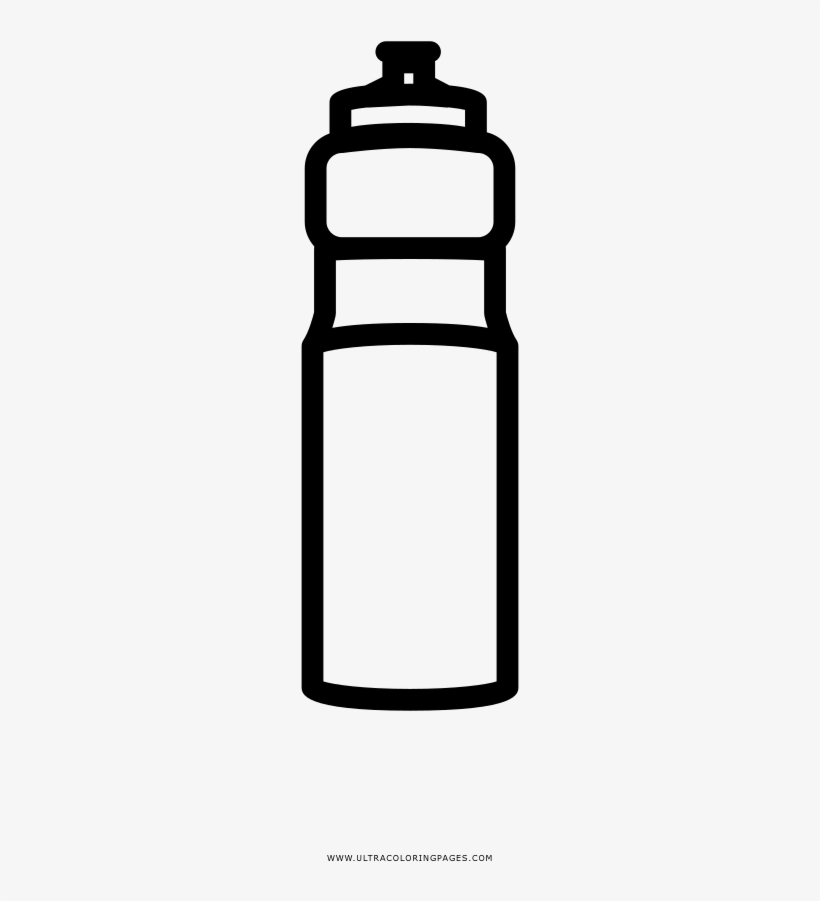 Water Bottle Coloring Page - Water, transparent png #2954497