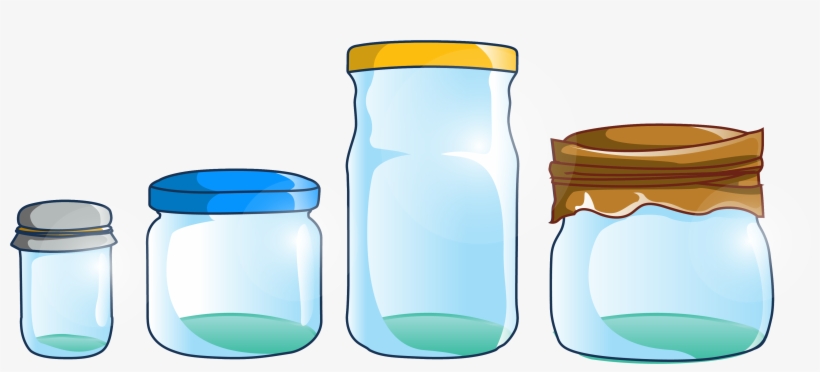 Plastic Bottles Clipart Plastic Jar - Empty Containers Clipart, transparent png #2954520