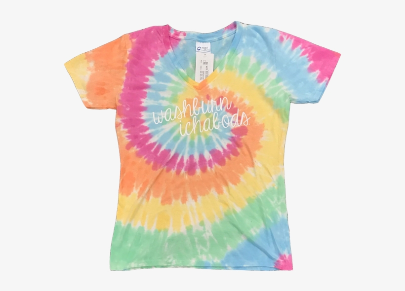 Washburn University Tie Dye Swirl Vneck Tee - Washburn University, transparent png #2954696