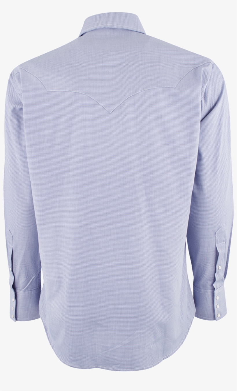 Pinto Ranch Blue Houndstooth Western Snap Shirt - Pocket, transparent png #2954826