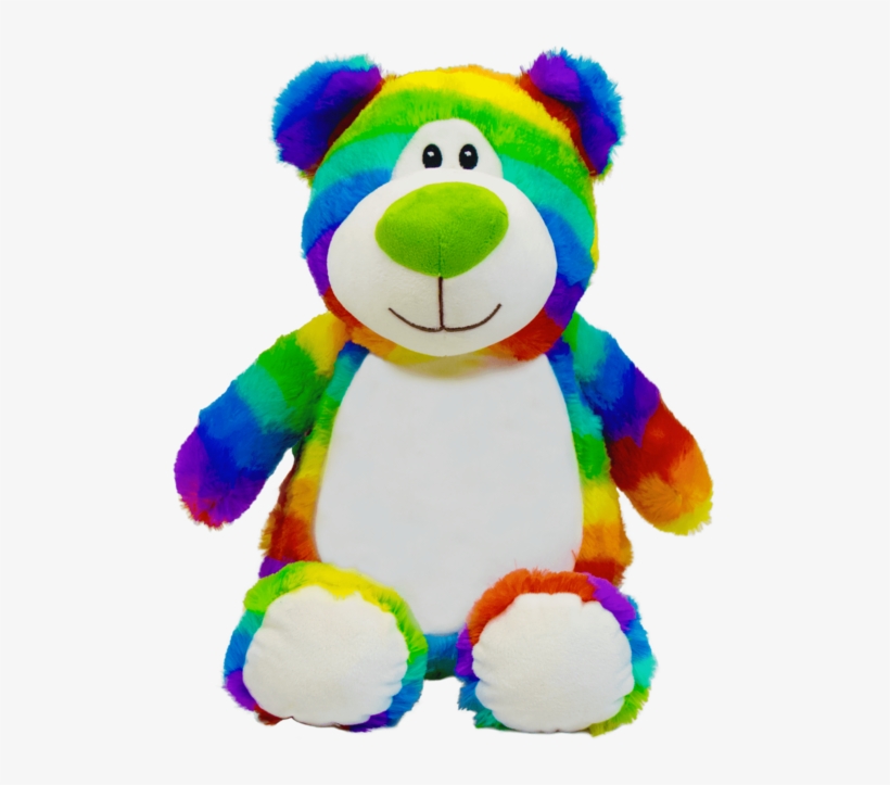 Soft Toy - Rainbow Bear, transparent png #2954887
