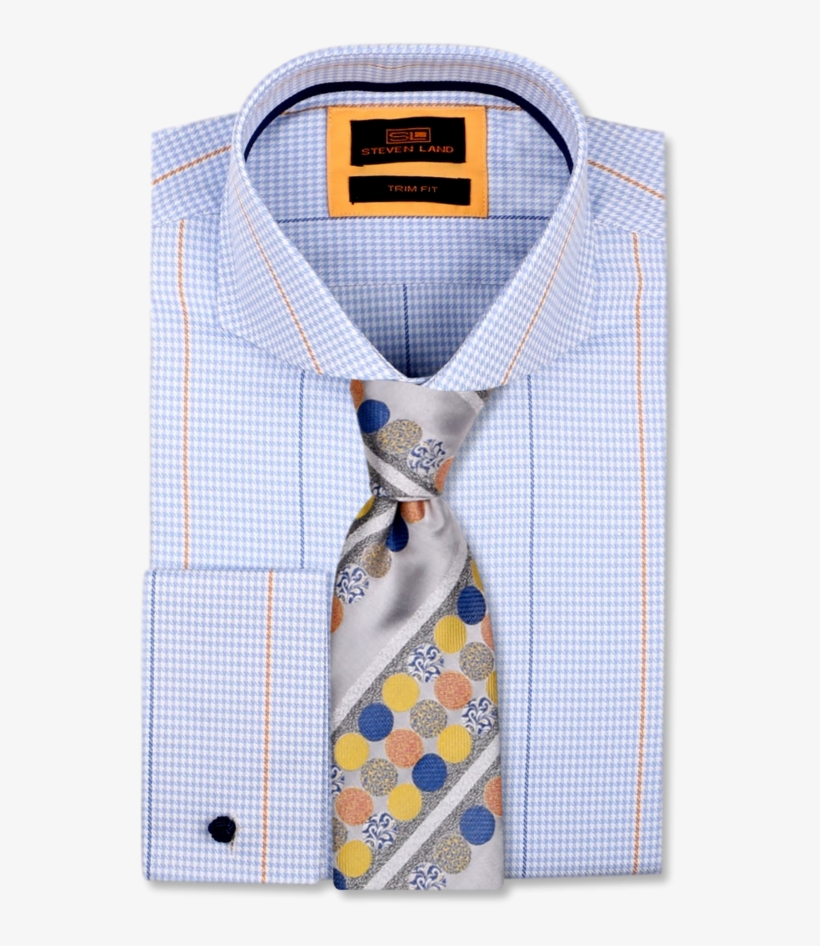 Woven Houndstooth Pattern - Ta739 | Woven Houndstooth Pattern | Cutaway Collar, transparent png #2954892