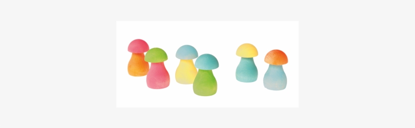 Grimm's Rainbow Mushrooms Sorting Game [pastel Colours], transparent png #2954929