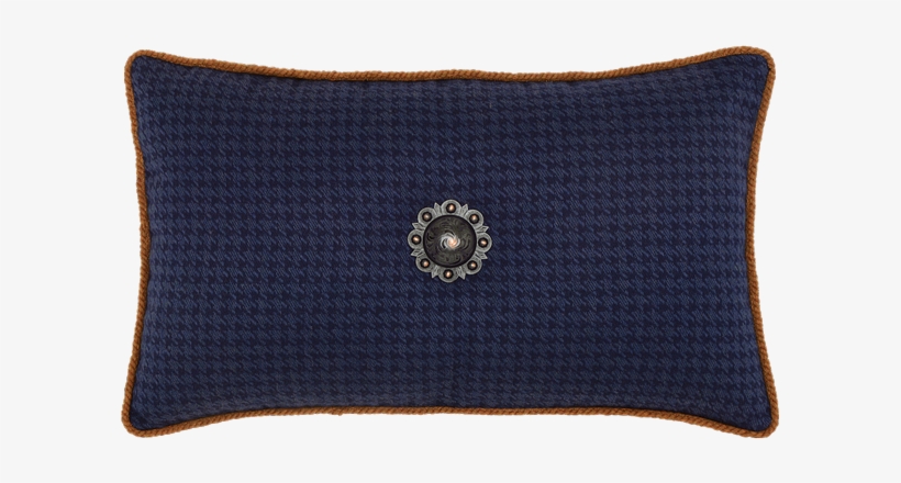 Elaine Smith Houndstooth Midnight Lumbar Pillow - Cushion, transparent png #2955027