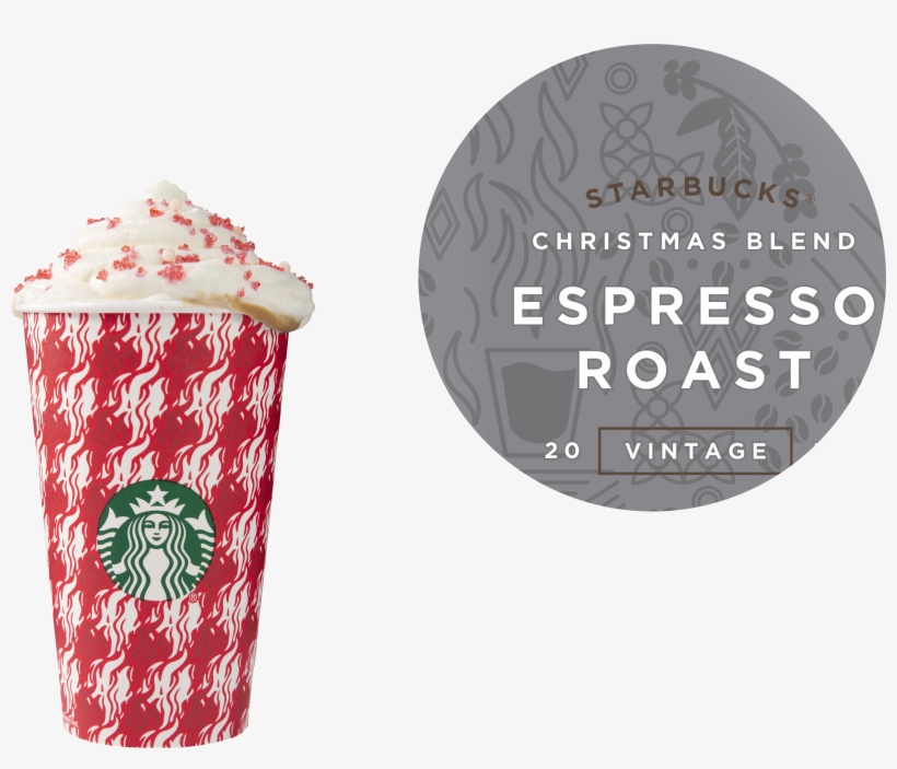 Starbucks - Houndstooth - 2017 Starbucks Christmas Blend Whole Bean Coffee, transparent png #2955086